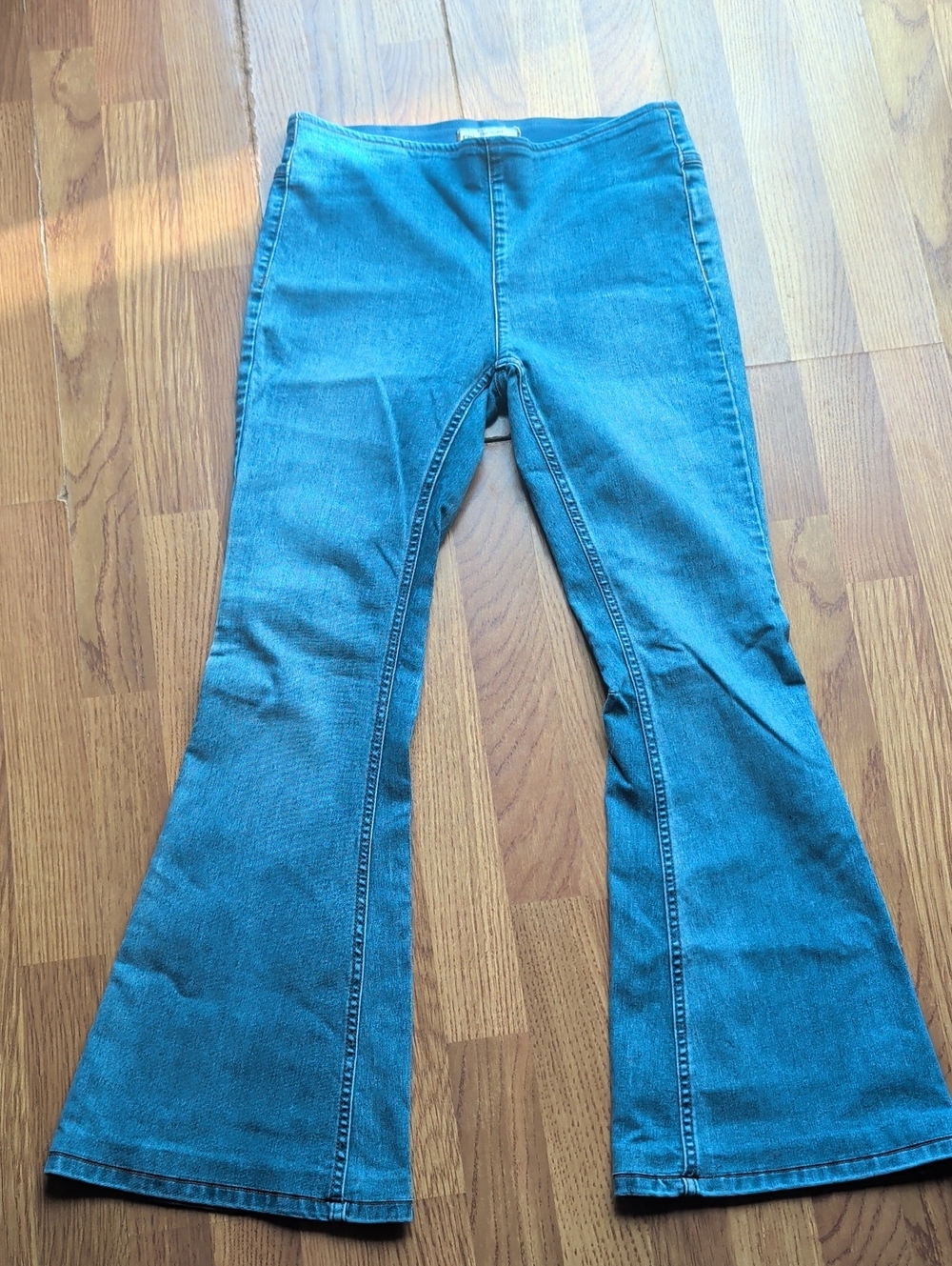 Free People High-Rise Blue Flared Women's Jeans